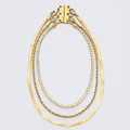 Lucy Necklace Brushed Gold