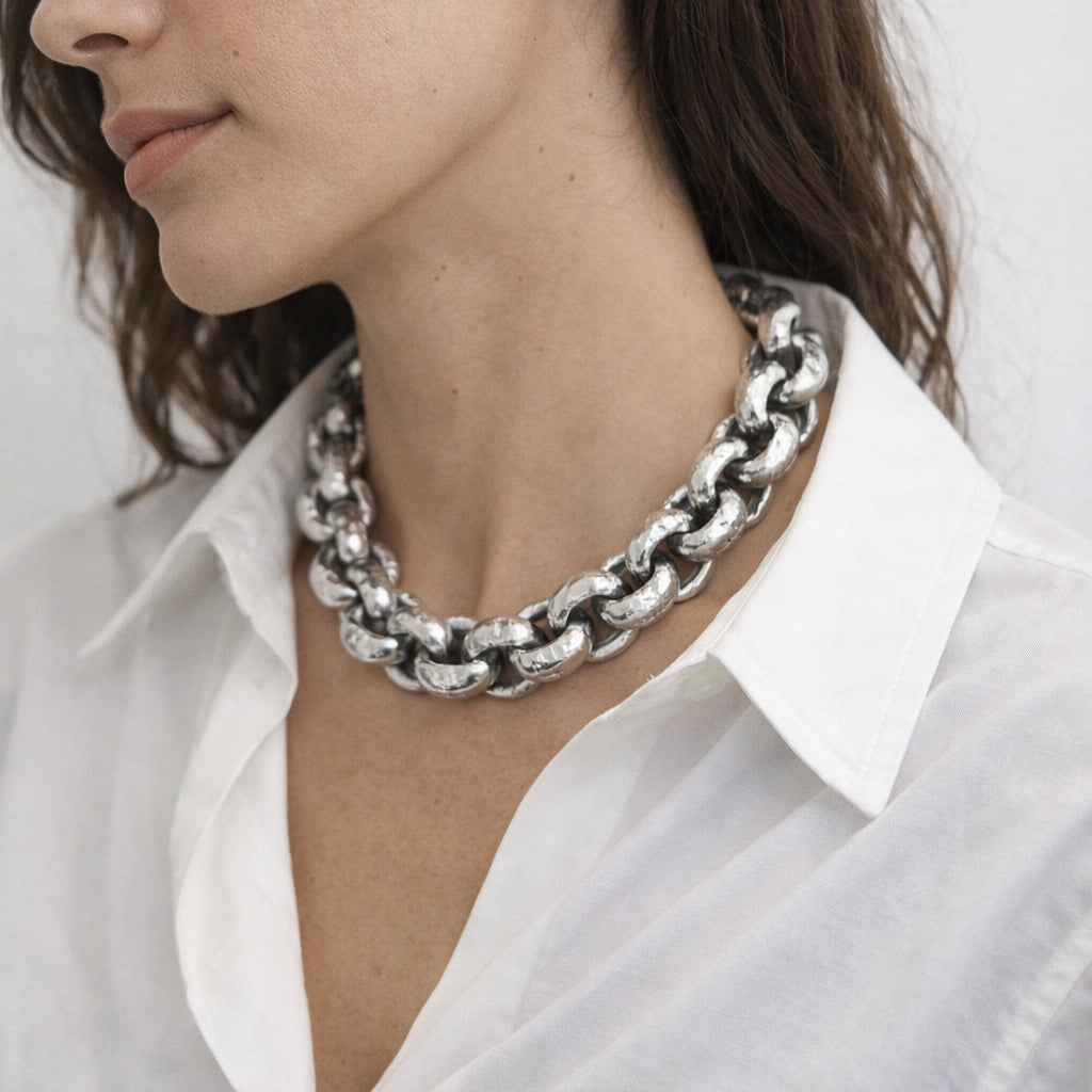 Rolo Deluxe Necklace Silver