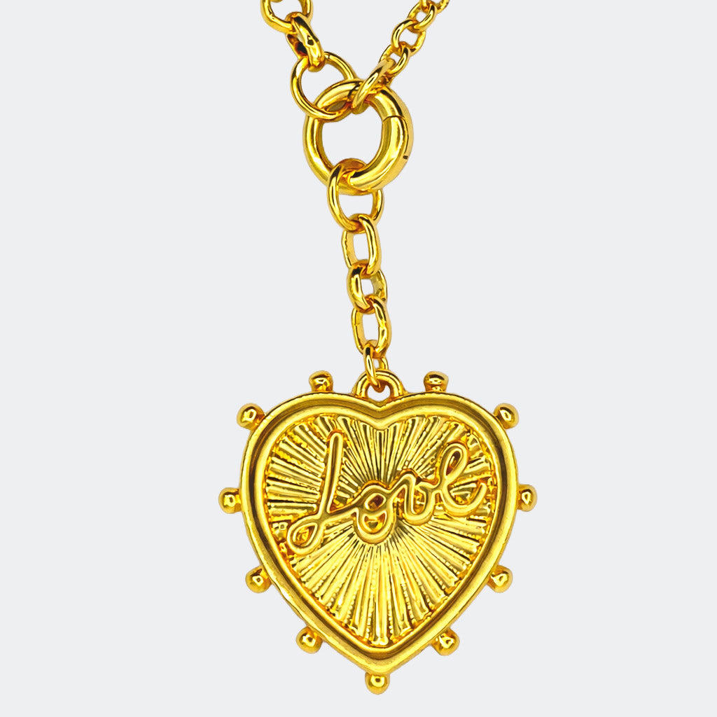 Love Me 2 Necklace Gold