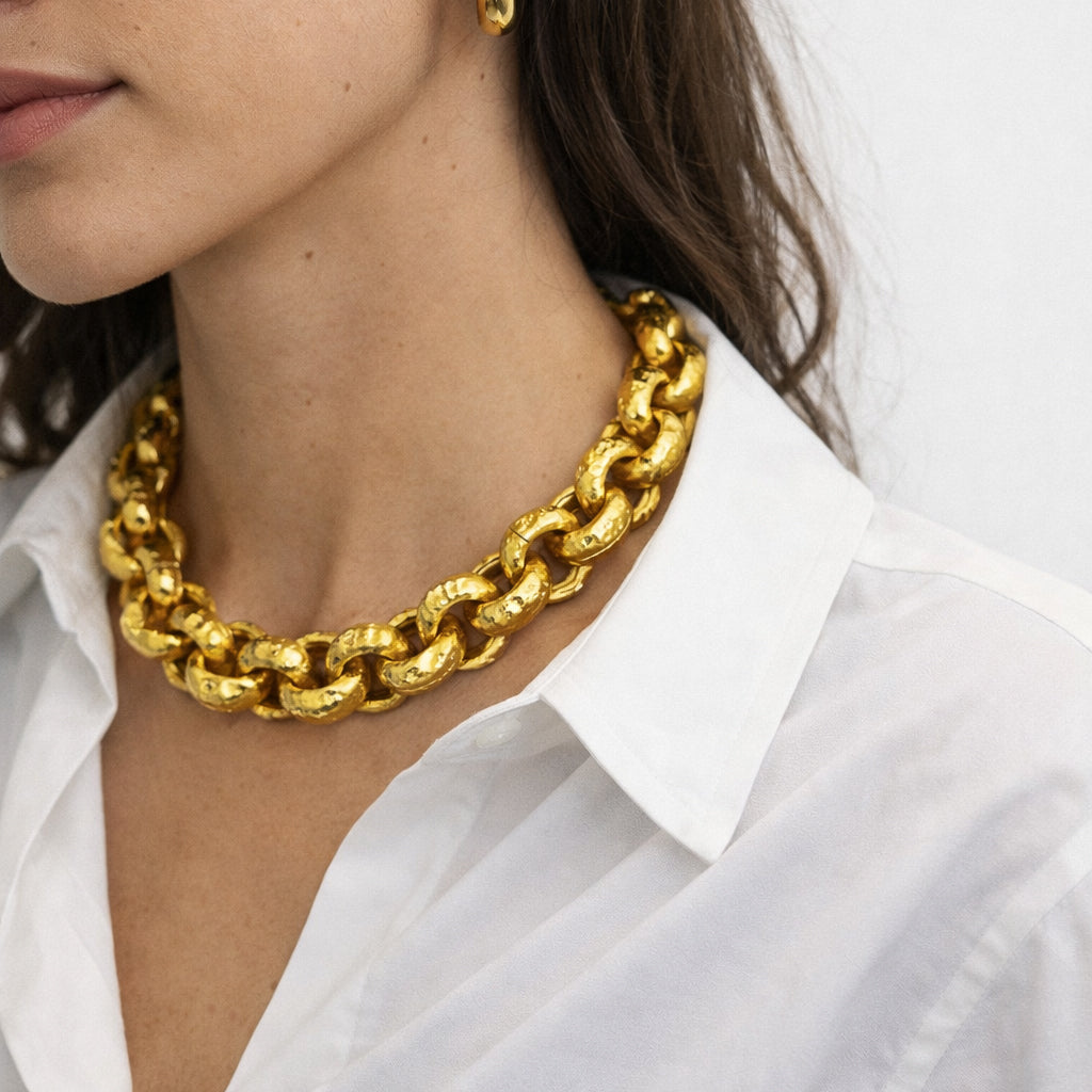 Rolo Deluxe Necklace Gold