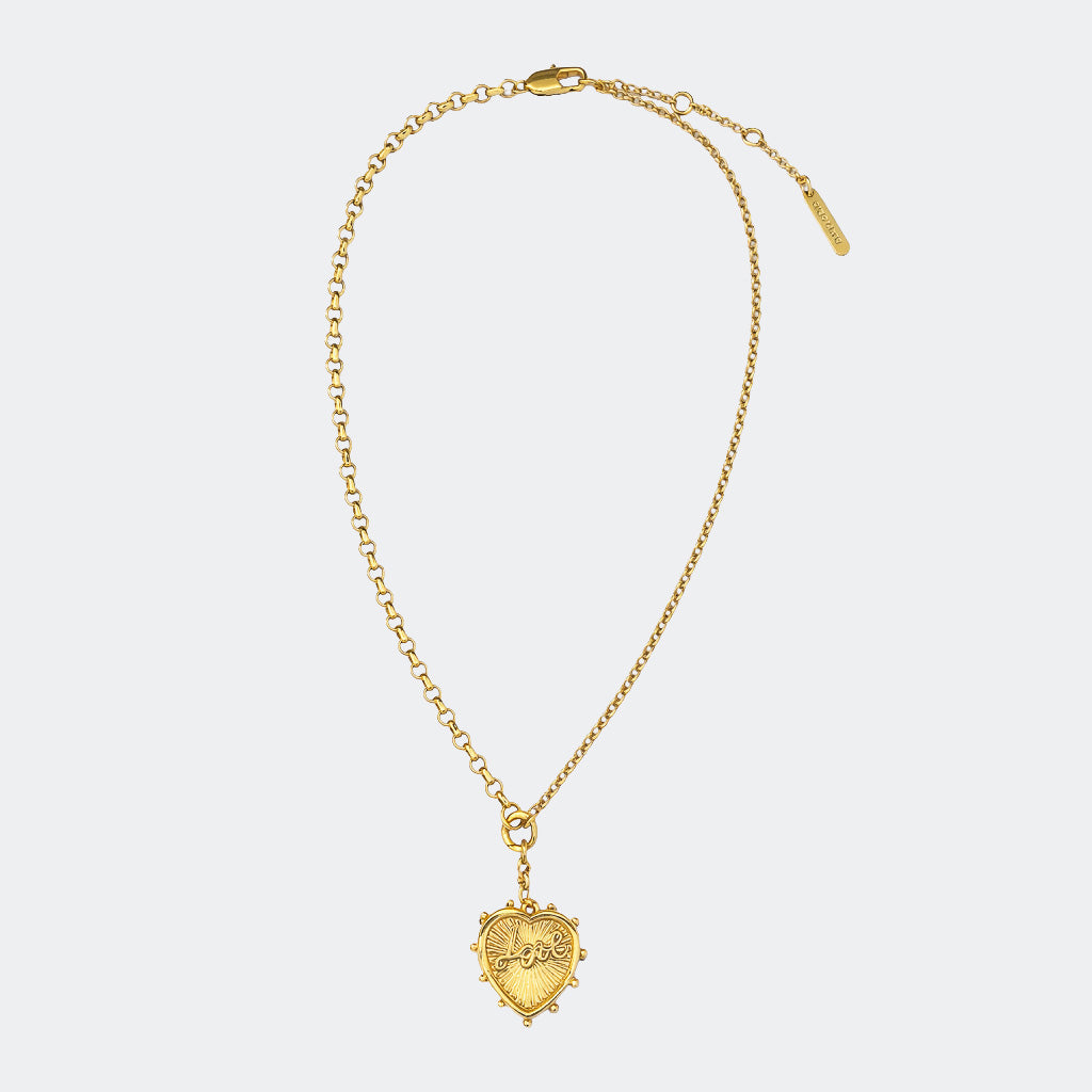 Love Me 2 Necklace Gold