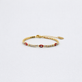 Red Evil Eye Tennis Bracelet