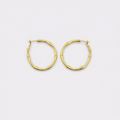 Bamboo Hoop Earring Gold