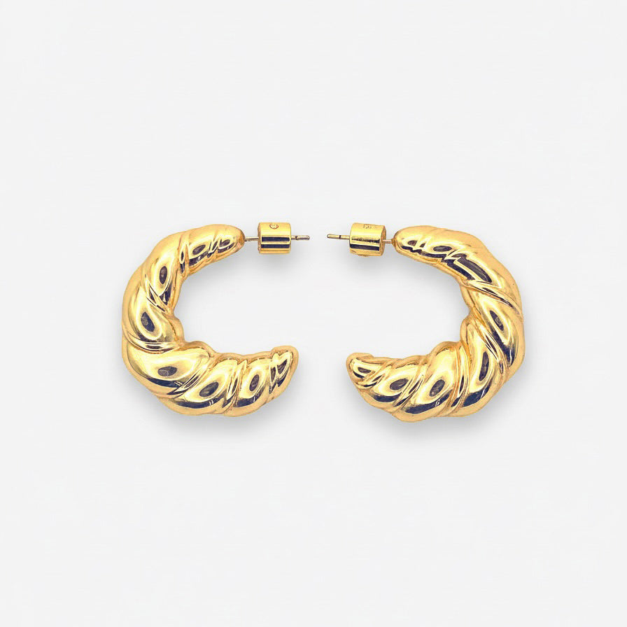 Croissant Hoops Gold